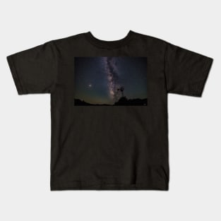 Windmill, Mars and the Milky Way Kids T-Shirt